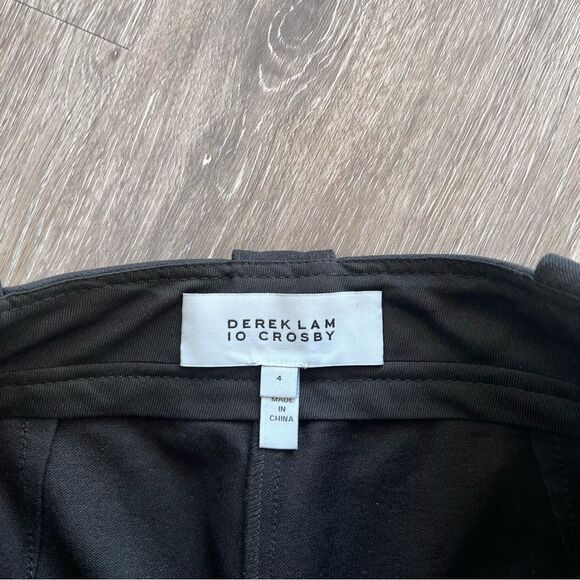 Derek Lam 10 Crosby Delos Cropped Wide-Leg Sailor Pants in black womens size‎ 4 - Picture 6 of 8